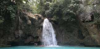 Kawasan Falls – simma i turkost vatten Kawasan Falls