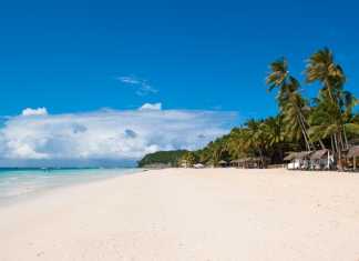 Stränder på Boracay White beach, Boracay Island, Philippines